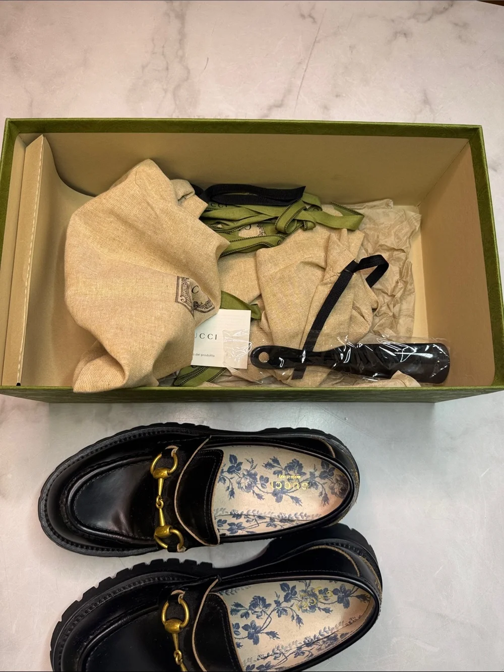Gucci Harald Horsebit Platform Loafer